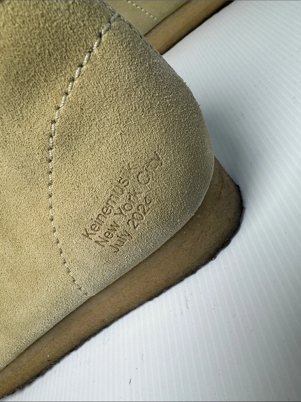 KEINEMUSIK Wallabee Boot x Clarks Originals Rare Men's Beige Suede Chukka US 8